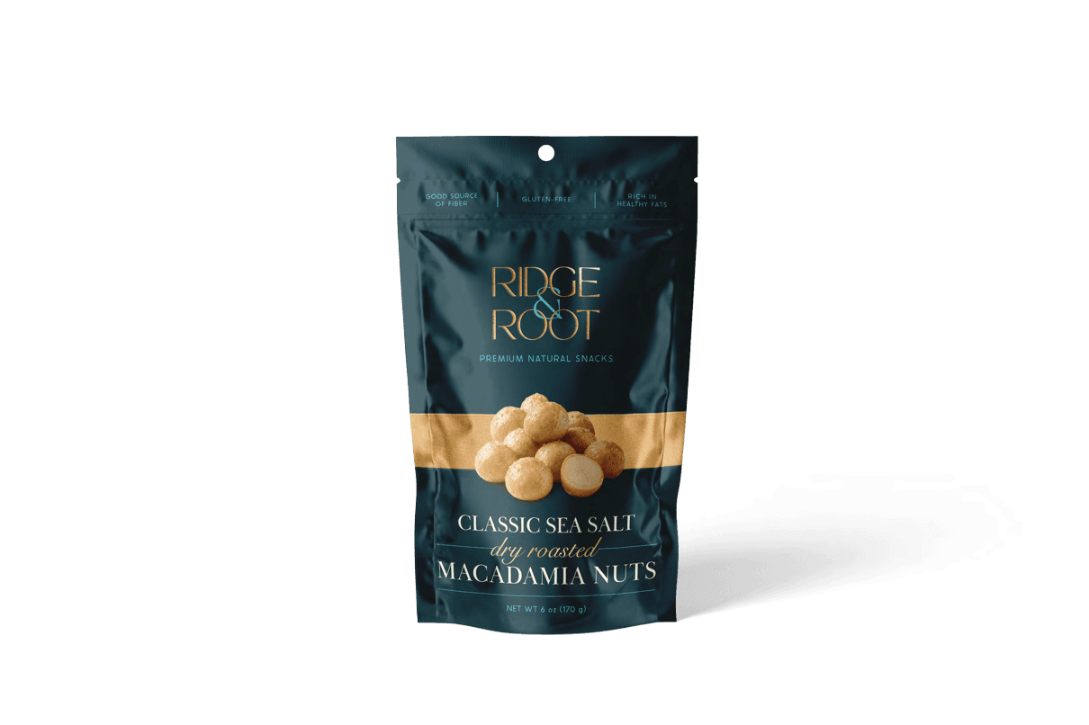Classic Sea Salt dry roasted macadamia nuts pouch